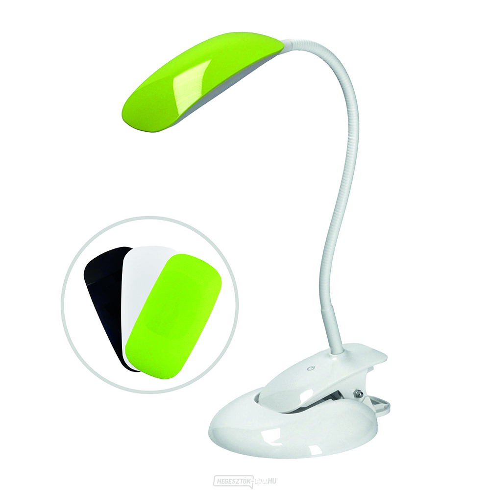 Solight LED dimmelhető lámpa 2in1, talp és klipsz, 5W 4000K, 3 színű burkolat