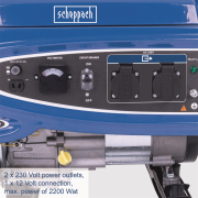 Scheppach SG 2700 2 200W-os keret erőmű AVR vezérléssel Előnézet 