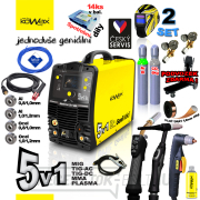 KOWAX GeniWeld®5in1 200 + PANTER sisak + CO2 csökkentő szelep + Ar+CO2 csökkentő szelep + teli CO2 nyomáspalack 8l  Előnézet 