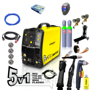 KOWAX GeniWeld®5in1 200 + PANTER sisak + CO2 csökkentő szelep + Ar+CO2 csökkentő szelep + teli CO2 nyomáspalack 8l  KOWAX GeniWeld®5in1 200 + PANTER sisak + CO2 csökkentő szelep + Ar+CO2 csökkentő szelep + teli CO2 nyomáspalack 8l  gallery main image