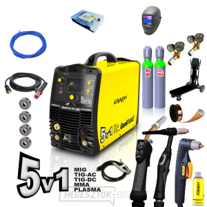 Hegesztő inverter GeniWeld 5in1 200 MIG/TIG/LIFT/MMA/PLASMA MIG/TIG/LIFT/MMA/PLASMA