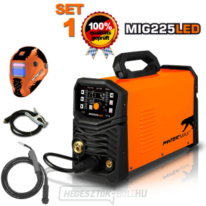 PANTERMAX MIG225LED inverteres hegesztőgép MIG/TIG/MMA + 3m kábel + motorháztető + fáklya PANTERMAX MIG225LED inverteres hegesztőgép MIG/TIG/MMA + 3m kábel + motorháztető + fáklya gallery main image
