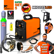 PANTERMAX MIG225LED inverteres hegesztő MIG/TIG/MMA + Sisak + Kábelek + Pisztoly + teli Co2 palack + Piros. Szelep + Alváz  PANTERMAX MIG225LED inverteres hegesztő MIG/TIG/MMA + Sisak + Kábelek + Pisztoly + teli Co2 palack + Piros. Szelep + Alváz  náhled