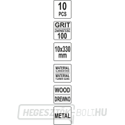 Csiszolószalag P100 , 10x330mm 10db 10db Előnézet 