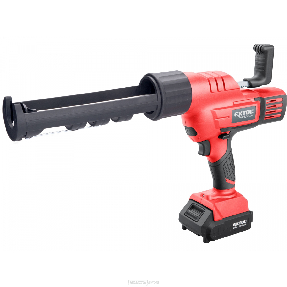 Extruder pisztoly, tálcás akkumulátor SHARE20V, 20V Li-ion, 2000mAh