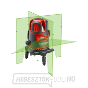 Zöld vonalú lézer, önszintező kereszt Előnézet 