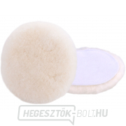 Polírozókorong gyapjú, juhgyapjú, T160, ⌀125mm, tépőzáras, tépőzáras Polírozókorong gyapjú, juhgyapjú, T160, ⌀125mm, tépőzáras, tépőzáras gallery main image