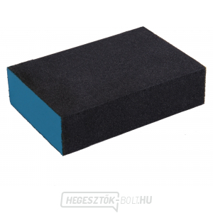 Csiszolószivacs, 100x70x25mm, P220, négyoldalas, csiszolóanyag-korund Csiszolószivacs, 100x70x25mm, P220, négyoldalas, csiszolóanyag-korund gallery main image