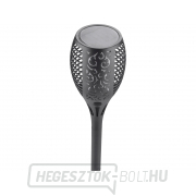 LED-es zseblámpa lánggal, 58cm, napelemes töltéssel, 33 LED-del Előnézet 