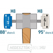 Pálca cserélhető végekkel, átmérő 40mm, hossza 32cm Előnézet 