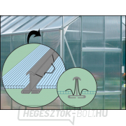 Csere üvegezés üvegházhoz VITAVIA URANUS 9900 PC 4 mm LG2541 Előnézet 