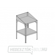 Acélpolc LANITPLAST 60x60x41/81 cm dupla polc ezüst GSE3 LG2712 LG2712 gallery main image