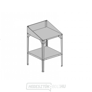 Acélpolc LANITPLAST 60x60x41/81 cm dupla polc ezüst GSE3 LG2712 LG2712