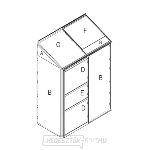 Csere üvegezés üvegházhoz VITAVIA IDA 900 PC 4 mm LG3075 gallery main image