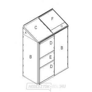 Csere üvegezés üvegházhoz VITAVIA IDA 900 PC 6 mm LG3076