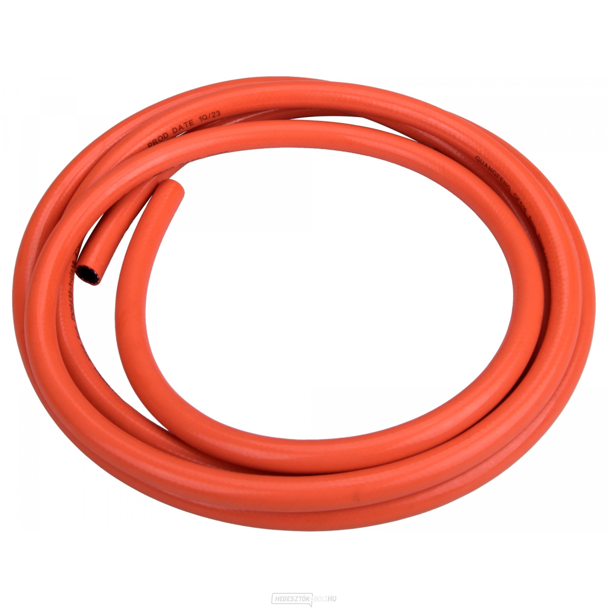 Tömlő propán-bután gázhoz, végzárók nélkül, 3 m hosszú, belső. átmérő 8mm