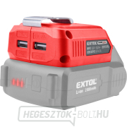 Akkumulátortöltő USB eszközökhöz, világítással, SHARE20V, akkumulátor nélkül, 5V/2A Előnézet 