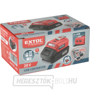 Akkumulátortöltő USB eszközökhöz, világítással, SHARE20V, akkumulátor nélkül, 5V/2A náhled