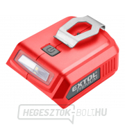 Akkumulátortöltő USB eszközökhöz, világítással, SHARE20V, akkumulátor nélkül, 5V/2A gallery main image