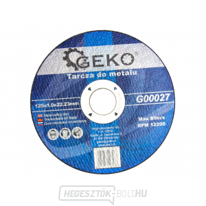 Geko fémvágó tárcsa 125x1,0x22,23mm