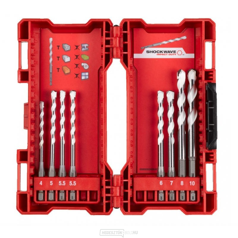 Milwaukee univerzális fúrókészlet (8 db)