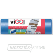 viGO! HDPE szemeteszsák 60l/28 db 58x67cm - kék gallery main image