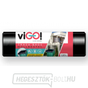 viGO! Szemeteszsákok LDPE vastag 120l/10 db 70x105cm - fekete gallery main image