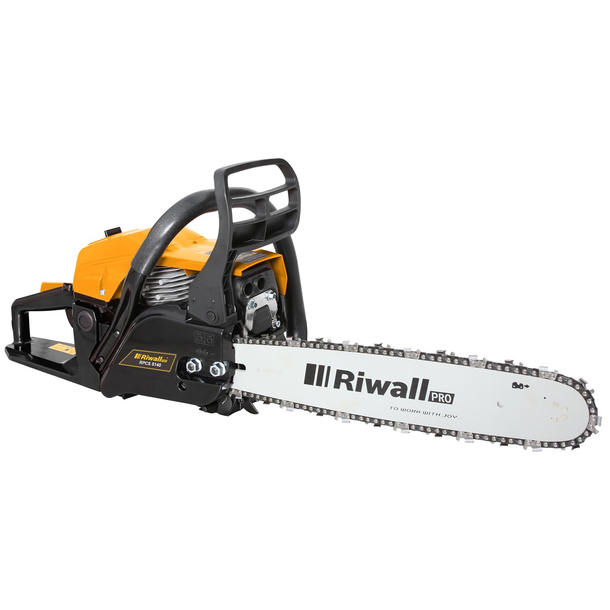 Riwall PRO RPCS 5140 SET láncfűrész benzinmotorral 49 cc + tartalék lánc + kesztyű + védőszemüveg Előnézet 
