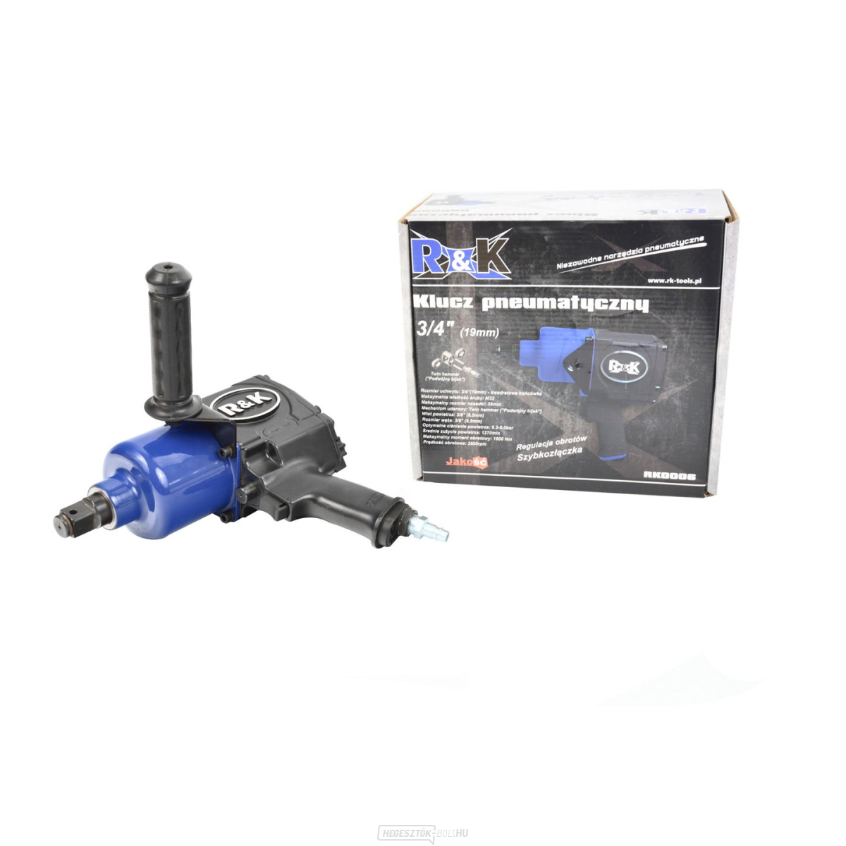 Pneumatikus ütvecsavarozó 3/4", 1500NM, 8 BAR GEKO