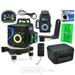 Lézeres vízmérték Kereszt lézer mérő 3D 360° GEKO Lézeres vízmérték Kereszt lézer mérő 3D 360° GEKO gallery main image