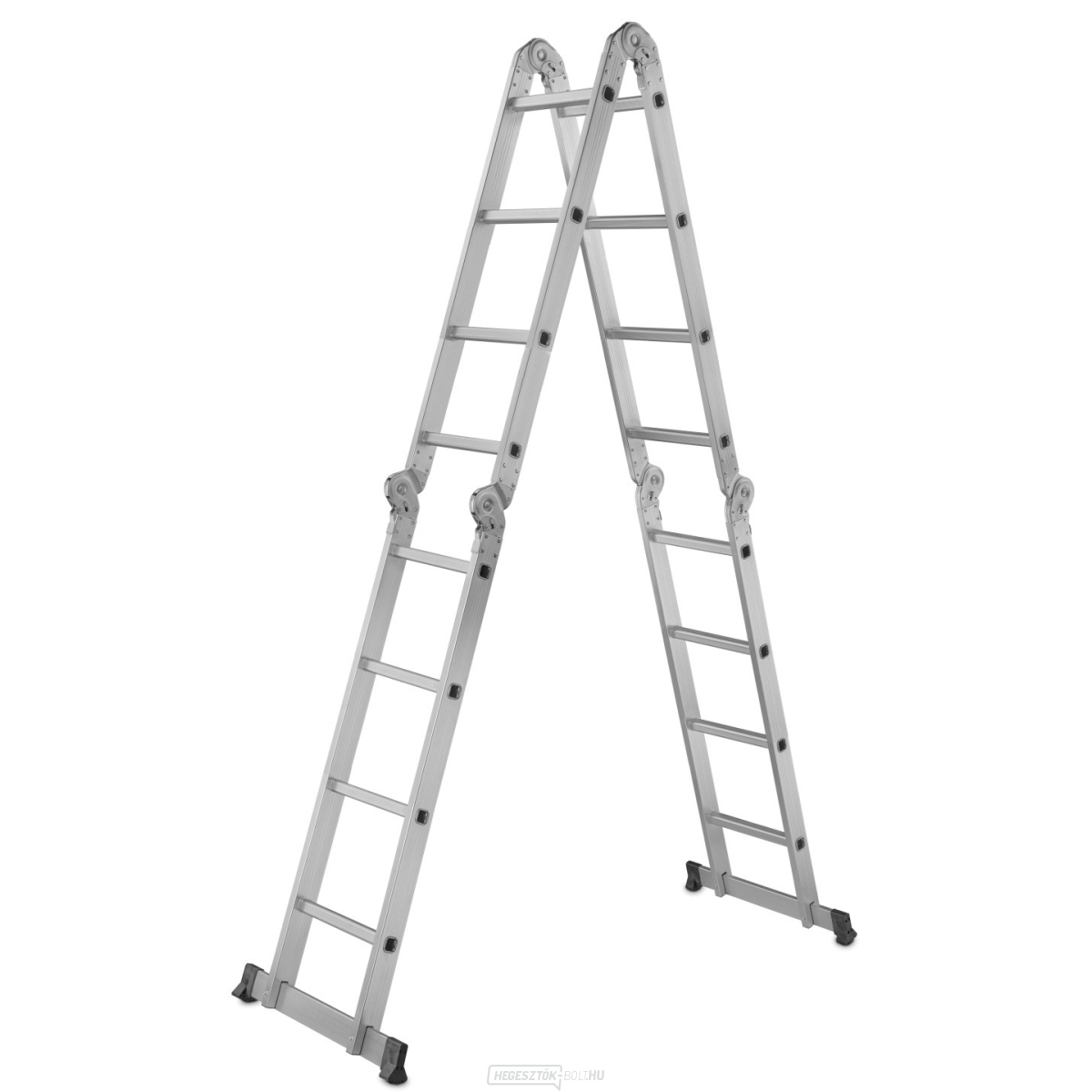 Többcélú csuklós létra 4,7m + 2 vas platform GEKO