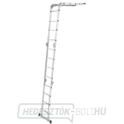 Többcélú csuklós létra 4,7m + 2 vas platform GEKO náhled