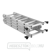 Többcélú csuklós létra 4,7m + 2 vas platform GEKO náhled