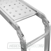 Többcélú csuklós létra 4,7m + 2 vas platform GEKO náhled
