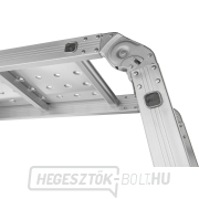 Többcélú csuklós létra 4,7m + 2 vas platform GEKO náhled