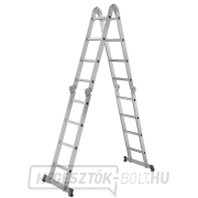 Többcélú csuklós létra 4,7m + 2 vas platform GEKO gallery main image