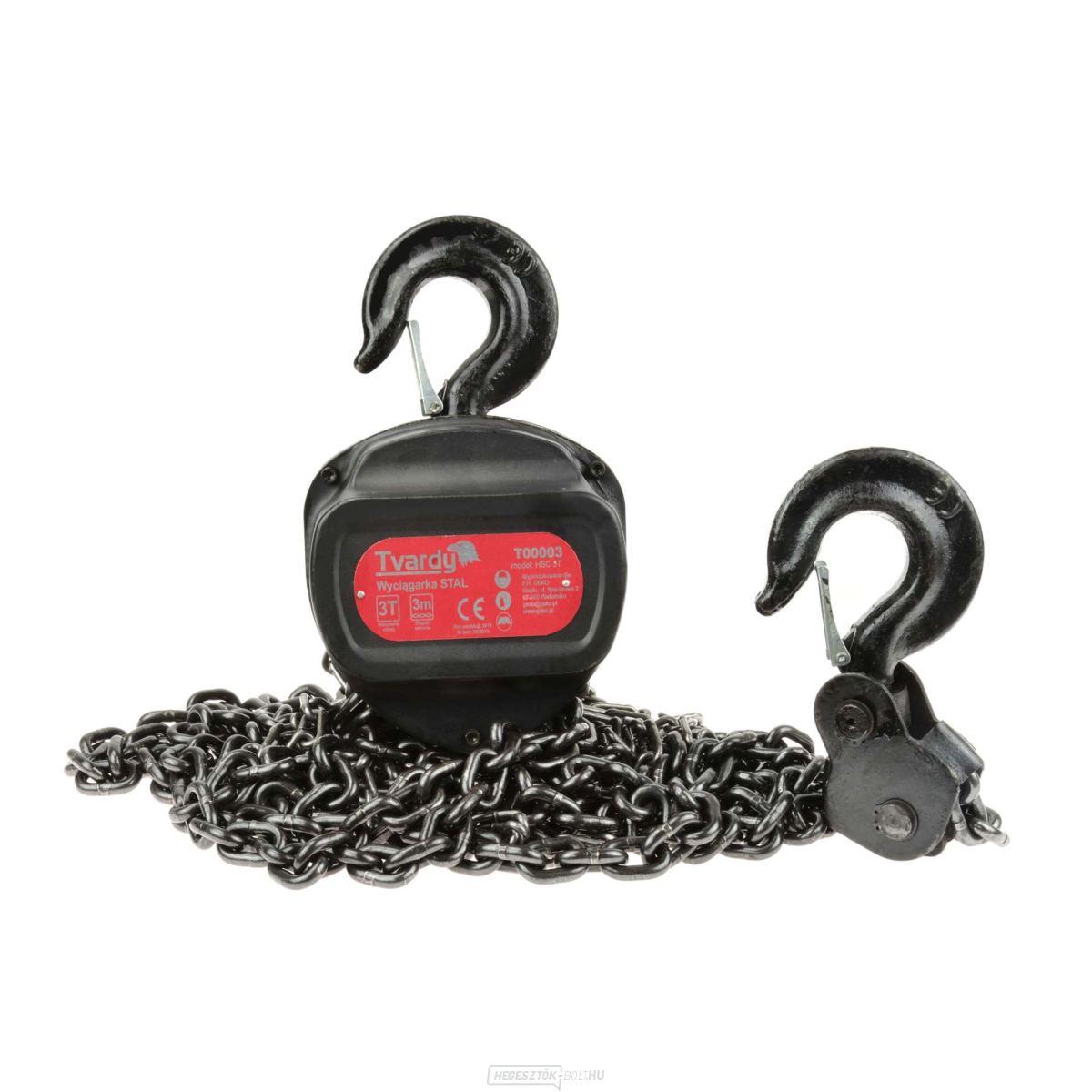 Láncos emelő 3000 kg, 3 m GEKO