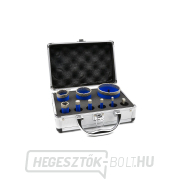Koronás gyémántfúró, 9 darabos készlet, 6-68mm GEKO Koronás gyémántfúró, 9 darabos készlet, 6-68mm GEKO gallery main image