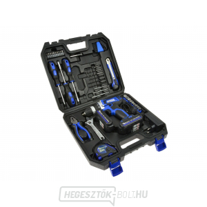 Akkus csavarhúzó 18 V + szerszámok, 46 db GEKO Akkus csavarhúzó 18 V + szerszámok, 46 db GEKO gallery main image