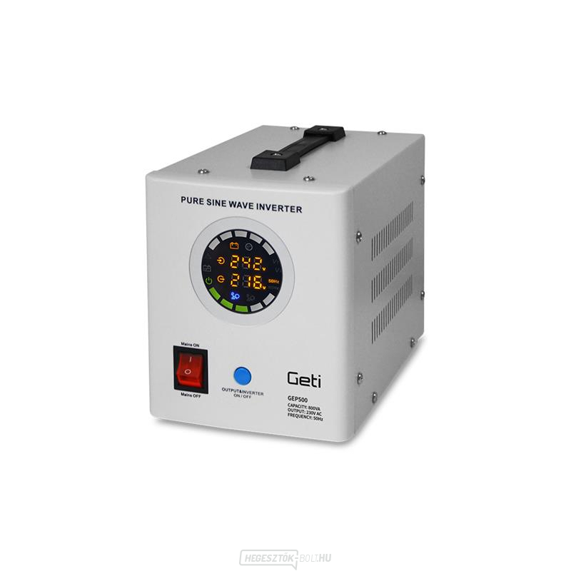 GETI GEP500 sine 500W tartalék tápegység GETI GEP500 sine 500W
