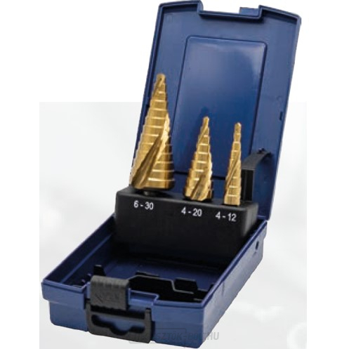HSS TIN RATIOLINE lépcsős spirálfúró készlet HSS TIN RATIOLINE lépcsős spirálfúró készlet gallery main image