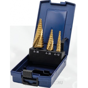 HSS TIN RATIOLINE lépcsős spirálfúró készlet HSS TIN RATIOLINE lépcsős spirálfúró készlet gallery main image
