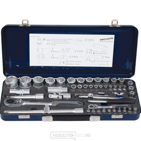 Xi-on 1/4"+1/2" racsnis fejkészlet/54d