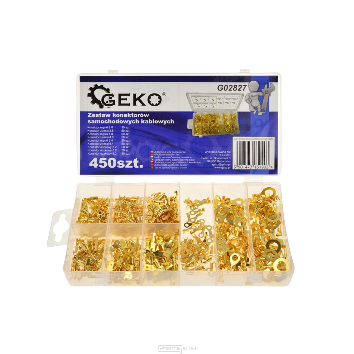Kábelcsatlakozó készlet GEKO 450 db