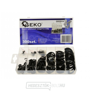 Seeger gyűrű készlet GEKO e-clip 300 db 