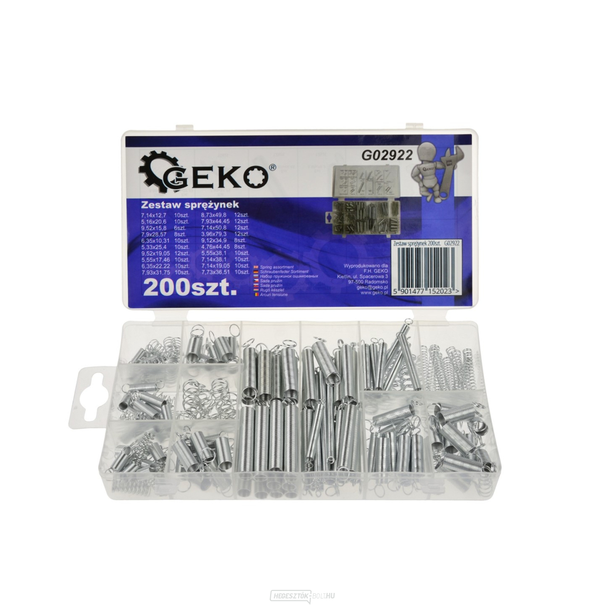 Rugókészlet 200 db GEKO