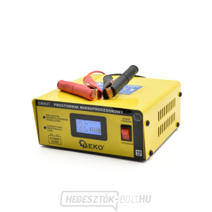 Mikroprocesszoros autós akkumulátortöltő LCD 12/24V GEKO Mikroprocesszoros autós akkumulátortöltő LCD 12/24V GEKO gallery main image