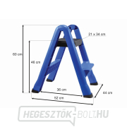 Összecsukható lépcsők, teherbírás 150 kg GEKO náhled