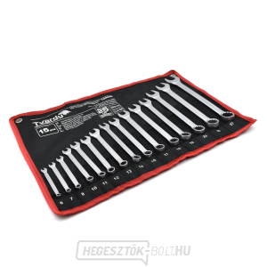 15 db-os villáskulcs készlet. 6-27mm CRV-CS GEKO 15 db-os villáskulcs készlet. 6-27mm CRV-CS GEKO gallery main image
