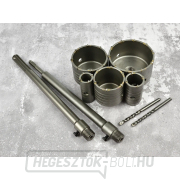 SDS-PLUS, SDS-MAX betonhoz való magfúrófejek 30-100 mm, 9 darabos készlet GEKO Előnézet 